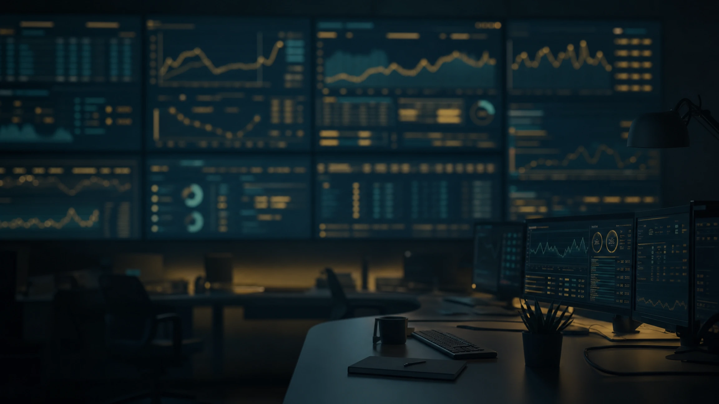 automatisierte-it-monitoring-prozesse-skawinski Network Operations Center mit Monitoring-Dashboards – automatisierte IT-Prozesse, die zuverlässig im Hintergrund überwachen und mitdenken.