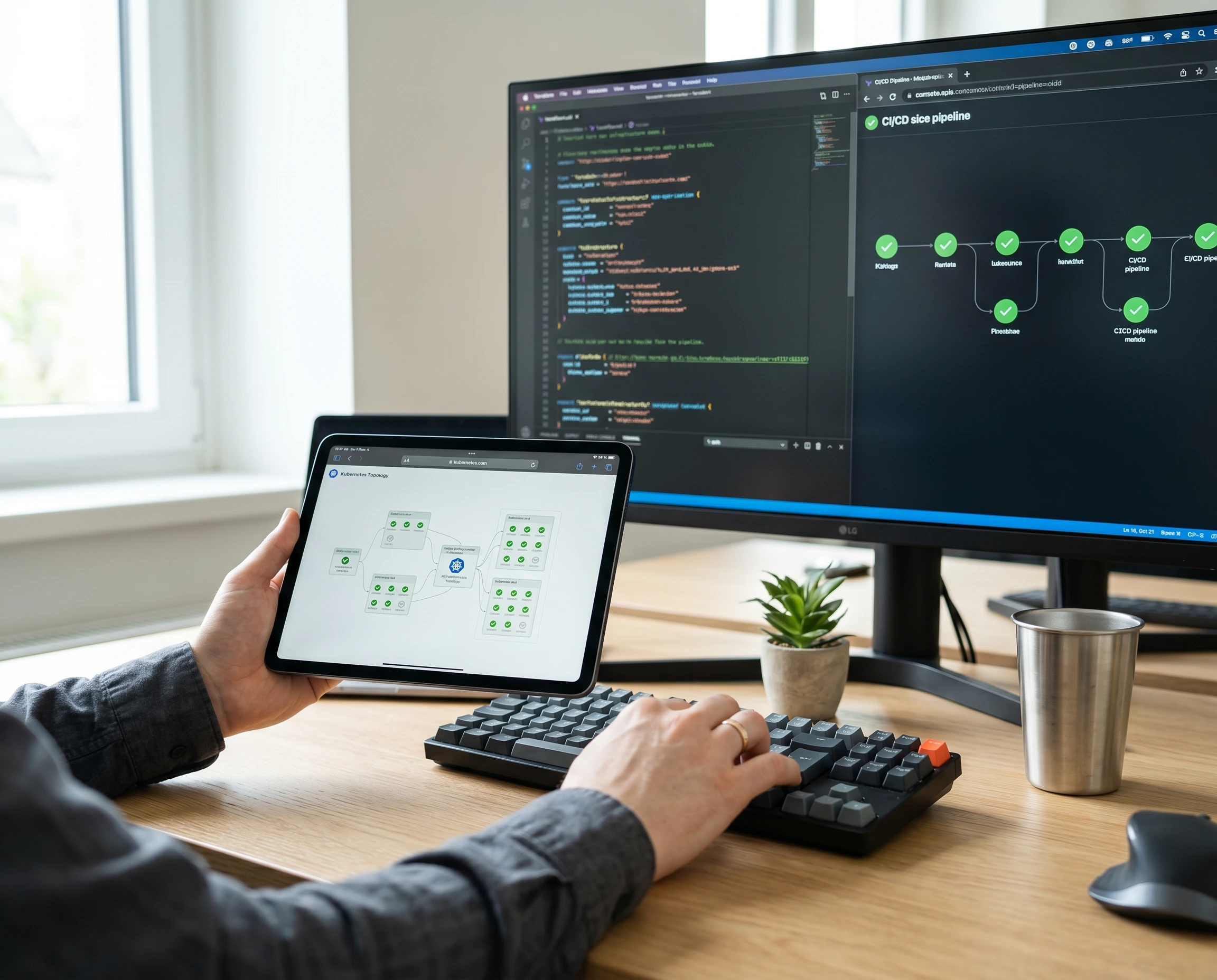 IT-Spezialist analysiert Server- und Cloud-Infrastruktur – Managed Services Österreich mit Fokus auf Analyse, Betrieb und Weiterentwicklung durch SKAWINSKI GmbH